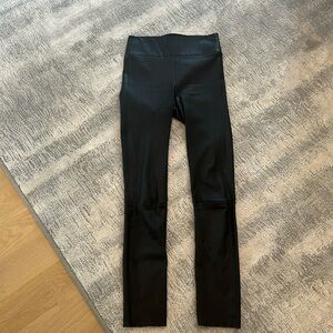 SPRWMN black leather leggings size small